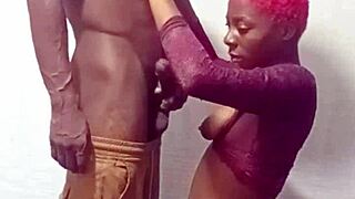 Friends Sister in Standing Doggy Pose