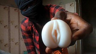 I fucked my silicone toy vaginally when I'm home alone