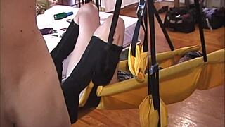 Young PAWG squirts gushing cumshot at home party with vibrator and blindfold