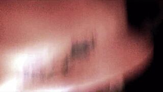 Latina wife black panties cum