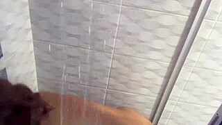 Latina Babe's Secret Bathroom Pleasure Session