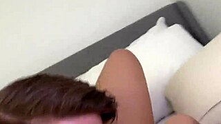 Sloppy Pussy Eating and Blowjob on Tanned Curvy Cami Strell by Bodybuilder Steve Rickz!