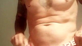 Naked Blue-Eyed Woman Bathing in Public Toilet Outdoor, Monster Cock Solo