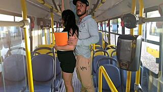 Latina Teen Fucked Inside Public Bus.