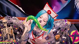 I tested my limits with coyemoo using a 55cm dildo in my tight wet pussy, feeling every inch stretch me deep