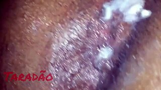 Preta safada moaning loudly and cumming with dick in her ass