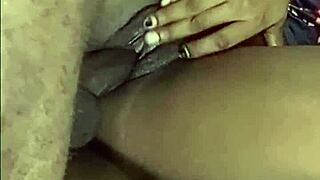 african teen 18+ takes rough missionary fucking and cum in pussy