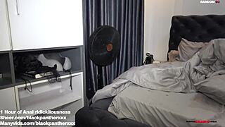 Teen 18+ Ebony Amateur Takes Monster Cock Anal Creampie In College Setting