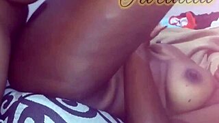 latina preta moaning during anal banging with big cock