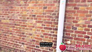 POV Pickups: Naughty Teen 18+ Lullu Gun Banged Hard in Car by German Stranger.