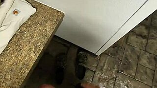 Hey, wanna see a hot wife give a POV blowjob in a public shower behind the scenes?