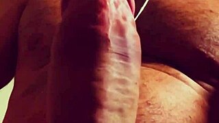 warming up my big cock solo before the girl gets home from work