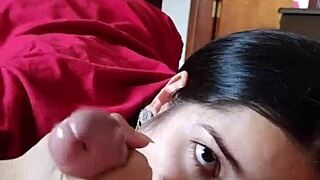 Debora Prado Sucking Cock Deepthroat in Morning