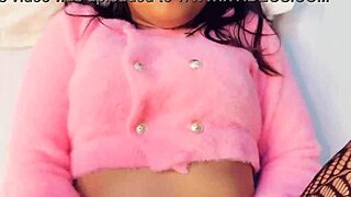 Young Woman Enjoys Hotel Stay in Hindi Video