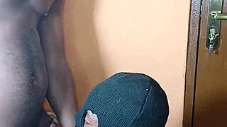 A guy enjoys rough homemade sex with his tight stepsister