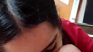 Debora Prado Sucking Cock Deepthroat in Morning
