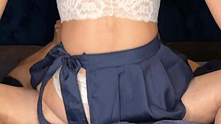 Chubby Latina Schoolgirl Moans During Fucking