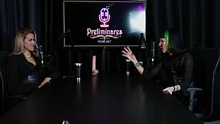 Safada Gotica Shows Off Blowjob Skills, Breasts Sucked By Fans - Carol Rhcp Sheer Red