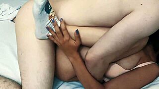 Cute petite girlfriend fucks stepbrother in classroom.