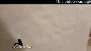 my girlfriend taking a bath - i was caught filming but she likes it