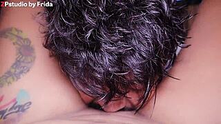 i'm eating my cute latina stepsister's pussy, it tastes so good.