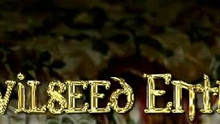 latina bent over for rough doggystyle anal with big black cock, reaching orgasm