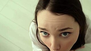 I fucked the cute brunette babysitter in missionary position