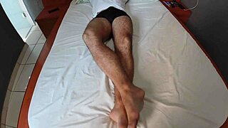 Fucking the brunette's hot pussy hard! Cum everywhere!