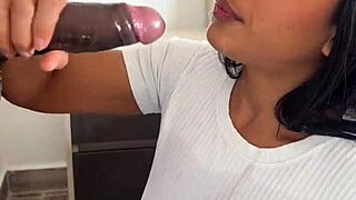 ebony amateur couple intensely licks ass, swallows cum in mouth during face fucking