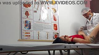 ginecologista fingers patient’s butt and screws her tight brazilian hole. it’s wild!