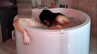 dirty sex unfolds in the jacuzzi with big tits teasing and cumshots
