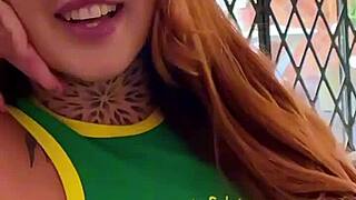 Petite Redhead Busty Latina Deepthroats Sloppy Blowjob After Casting Pov.