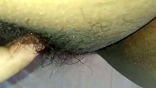 look at that hairy pussy on the chubby latina