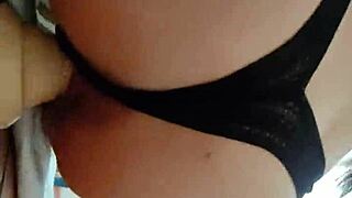 Mexican amateur uses big dildo for homemade masturbation during quarantine.