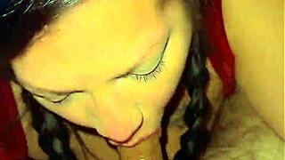 Quick sloppy blowjob with some deepthroat 😋 milf with big tits