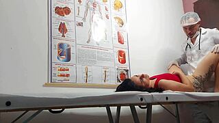 ginecologista fingers patient’s butt and screws her tight brazilian hole. it’s wild!