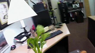 Shy Harlot Bends Over For Rough Doggystyle In Shop Contest