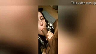 My girlfriend gives the best deepthroat blowjob, her big tits and ass bouncing.