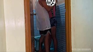 Teen latina flashes in public with best friend pov