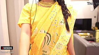 indian college teacher interacts with her step-brother