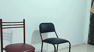 I flash and dance erotically at my brunette stepsister's house with hot whores.