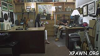 Shy Harlot Bends Over For Rough Doggystyle In Shop Contest