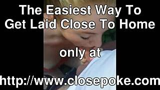 cute tinder girl gives outdoor blowjob in public