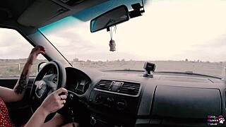 long haired teen 18+ sucks and fucks for drivers license, moaning in nature