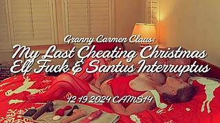 Yo, Granny Carmen Claus got me in a cheating Christmas elf fuck before Santus crashed it!