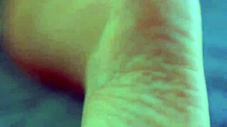 Desi Beauty's Glass Dildo Close-Up Demonstration