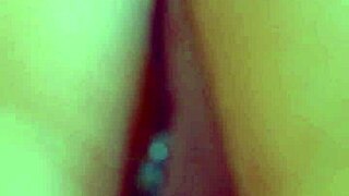 Desi Beauty's Glass Dildo Close-Up Demonstration