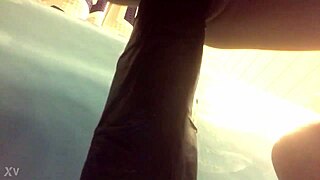 Young wife enjoys large toy play