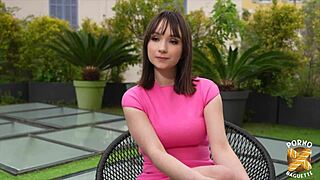 Abby the sublime french slut craves hard sex with her natural big tits