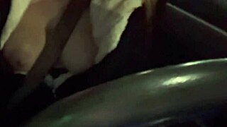 Italian long hair big tits artemisia love driving around and showing her big tits